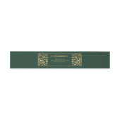 Grüne Königliche Mittelalterliche Hochzeit Einladungsbanderole (Flach)