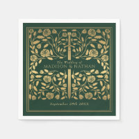 Grüne Königliche Mittelalterliche Hochzeit