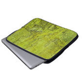 Grüne Konkrete, Kunst, Wohngestaltung, Hintergrund Laptopschutzhülle (Vorne Knopf)