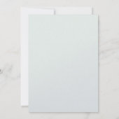 Grüne Korallen Rosa Jahrgang Hochzeit Einladung (Rückseite)