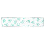 Grüne Korallen und Weiß am Meer Kurzer Tischläufer (Horizontal)