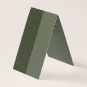 Grüne Korkenschraube mit zwei Tonen Moos - Anpassb Visitenkarten (Rückseite)