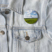 Grüne Kornfelder und blaue Himmel Button (Beispiel)