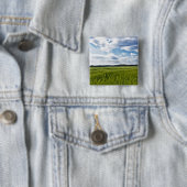 Grüne Kornfelder und blaue Himmel Button (Beispiel)