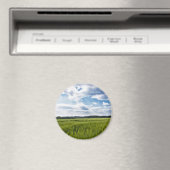 Grüne Kornfelder und blaue Himmel Magnet (In Situ (Geschirrspüler))