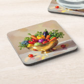 „Grüne Kraft – Das Leben aus der Erde“ Getränkeuntersetzer (Linke Seite)