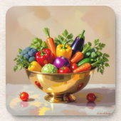 „Grüne Kraft – Das Leben aus der Erde“ Getränkeuntersetzer (Vorderseite)