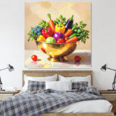 „Grüne Kraft – Das Leben aus der Erde“ Leinwanddruck (Insitu (Schlafzimmer))