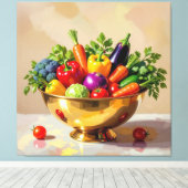 „Grüne Kraft – Das Leben aus der Erde“ Leinwanddruck (Insitu (Holzboden))