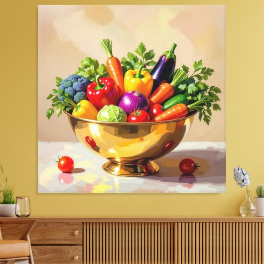 „Grüne Kraft – Das Leben aus der Erde“ Leinwanddruck (Insitu (Wohnzimmer))