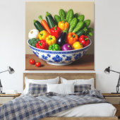 „Grüne Kraft – Das Leben aus der Erde“ Leinwanddruck (Insitu (Schlafzimmer))