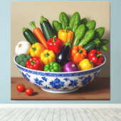 „Grüne Kraft – Das Leben aus der Erde“ Leinwanddruck (Insitu (Holzboden))