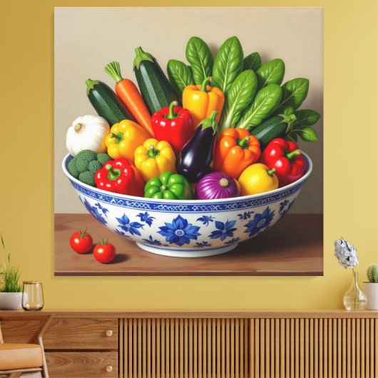 „Grüne Kraft – Das Leben aus der Erde“ Leinwanddruck (Insitu (Wohnzimmer))