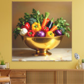 „Grüne Kraft – Das Leben aus der Erde“ Leinwanddruck (Insitu (Wohnzimmer))