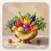 „Grüne Kraft – Das Leben aus der Erde“ Rechteckiger Pappuntersetzer (Vorderseite)