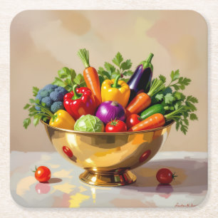 „Grüne Kraft – Das Leben aus der Erde“ Rechteckiger Pappuntersetzer