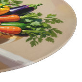 „Grüne Kraft – Das Leben aus der Erde“ Schneidebrett (Ecke)