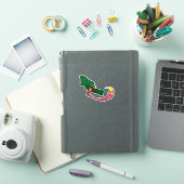 Grüne Krallenmonster Aufkleber (iPad Hülle)