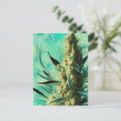 Grüne Kraut Postkarte (Stehend Vorderseite)