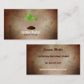 Grüne Kraut-Visitenkarten Visitenkarte (Vorne/Hinten)