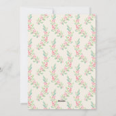 Grüne Kraut Weihnachtsgeburt Foto Ankündigung (Rückseite)