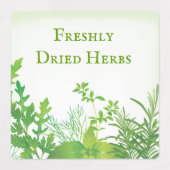 Grüne Kräuter Design Etiketten (Design 2)