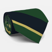 Grüne Krawatte des Marine-und (Gerollt)