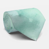 Grüne Krawatte im Frühjahr (Gerollt)