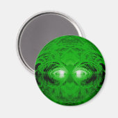 Grüne Kreatur des Sees Magnet (Vorderseite/Rückseite)