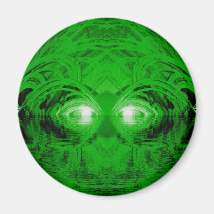 Grüne Kreatur des Sees Magnet