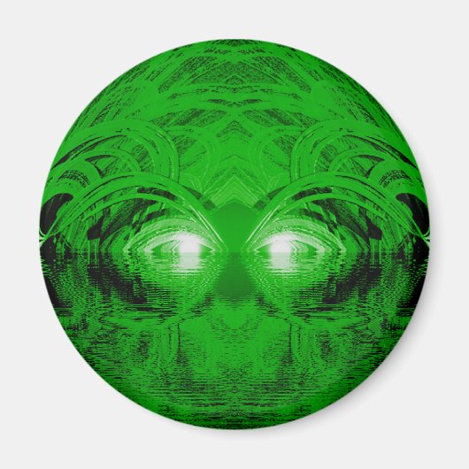 Grüne Kreatur des Sees Magnet (Vorne)