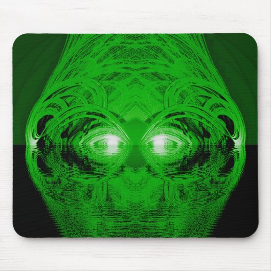 Grüne Kreatur des Sees Mousepad (Vorne)