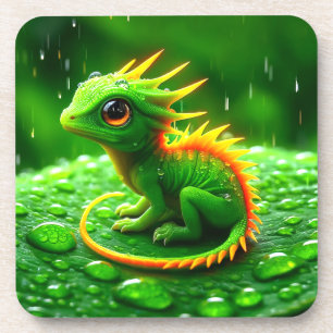 Grüne Kreatur Getränkeuntersetzer