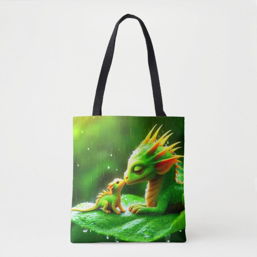 Grüne Kreaturen Tasche (Vorderseite)