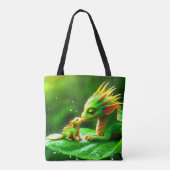 Grüne Kreaturen Tasche (Rückseite)