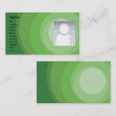 Grüne Kreis-Schatten - Geschäft Visitenkarte (Vorne/Hinten)