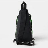 Grüne Kreise Crossbody Bag (Rückseite)