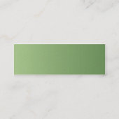 Grüne Kreise - dünn Mini Visitenkarte (Rückseite)