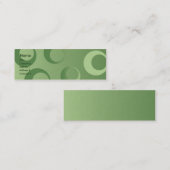 Grüne Kreise - dünn Mini Visitenkarte (Vorne/Hinten)