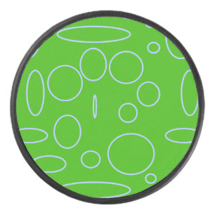 Grüne Kreise Eishockey Puck