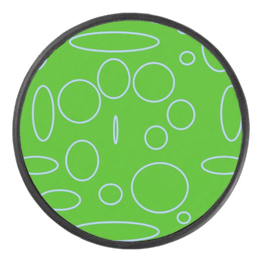 Grüne Kreise Eishockey Puck (Vorderseite)