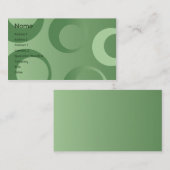 Grüne Kreise - Geschäft Visitenkarte (Vorne/Hinten)