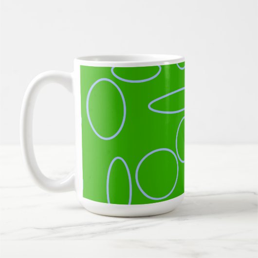 Grüne Kreise Kaffeetasse (Links)