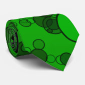 grüne Kreise Krawatte (Gerollt)