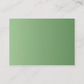 Grüne Kreise - mollig Visitenkarte (Rückseite)