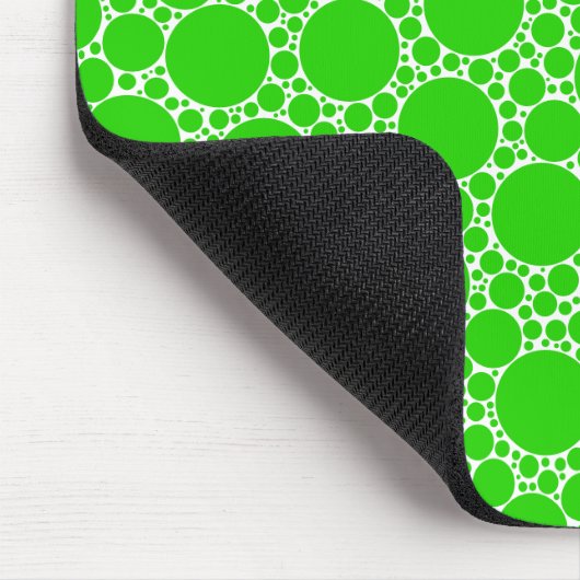 Grüne Kreise Mousepad (Ecke)