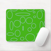 Grüne Kreise Mousepad (Mit Mouse)