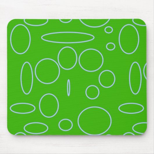 Grüne Kreise Mousepad (Vorne)