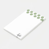 Grüne Kreise nach der Notiz (angewinkelt)