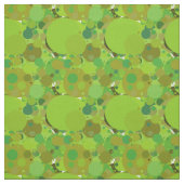 Grüne Kreise Polka Punkte Geometrisches Muster Stoff (Muster)